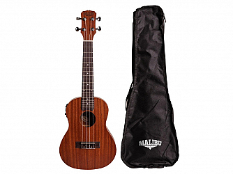 UKULELE MALIBU CONCERT ELET NATURAL FOSCO 23-S C/CAPA