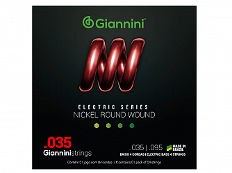 ENC GIANNINI BAIXO 4C 035 GEEBRLX NICKEL ROUND WOUND