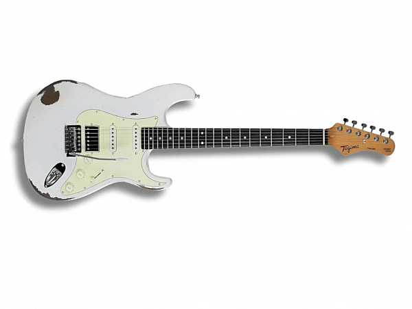 GUITARRA TAGIMA TG 580 STRATO OW DF/MG ESCALA ESCURA  OLYMPIC WHITE