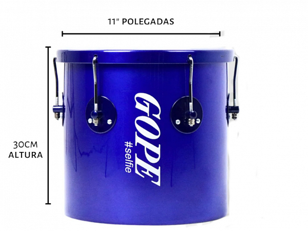 REPIQUE GOPE 11 MAO ALUMINIO SELFIE AZUL PELE LEITOSA