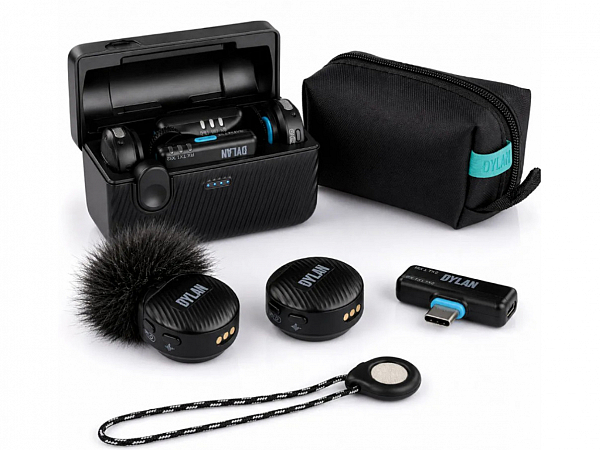 MICROFONE SEM FIO DYLAN CELEBRATE LAPELA DUPLO TM-6 USB-C / CAMERA