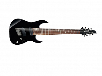 GUITARRA IBANEZ RGMS 8 BK 8 CORDAS MULTI SCALE