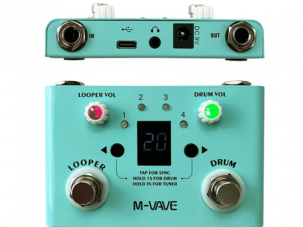 PEDAL M-VAVE DRUM E LOOPER VAVE 797 LOST TEMPO