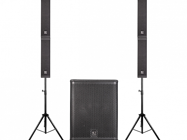 CAIXA K AUDIO SISTEMA  AMPLIFICADO LS12.4A SUB + LS12.4 400WTS