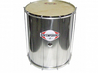 SURDO CONTEMPORANEA 18 ALUMINIO 161C PELE COURO