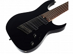 GUITARRA IBANEZ RGMS 8 BK 8 CORDAS MULTI SCALE