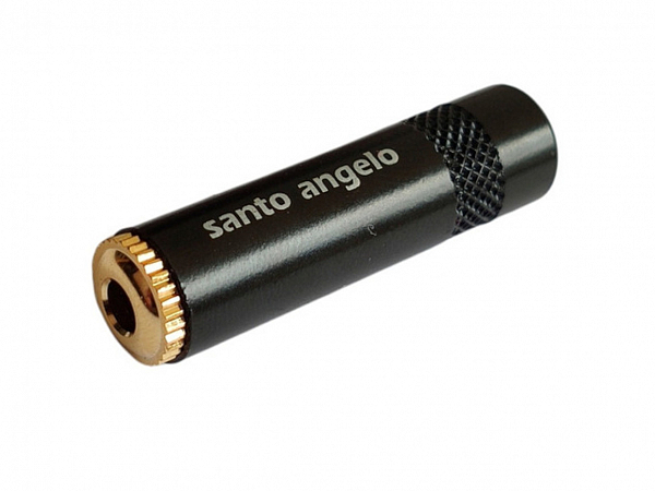 PLUG SANTO ANGELO JACK P2 LINHA STEREO FEMEA - PRETO