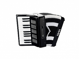 ACORDEON MICHAEL 08 BAIXOS ACM0822 SPB PRETO