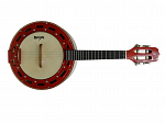 BANJO ROZINI COLOR LUXO RJ13 ELETRICO BRANCO E VERMELHO
