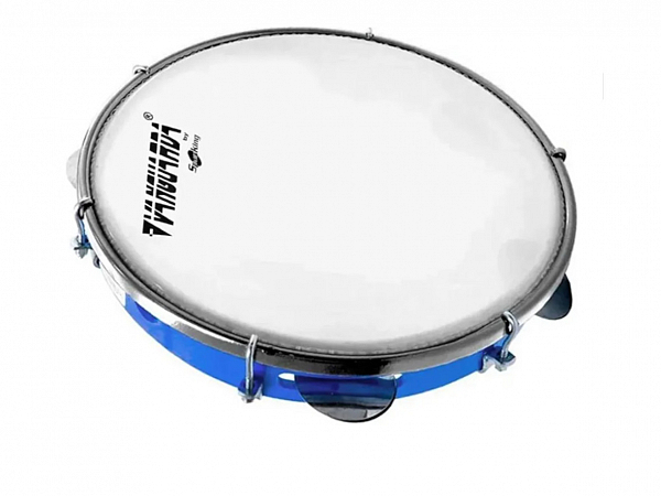 PANDEIRO SPANKING VANGUARDA 10 ABS AZUL PELE LEITOSA
