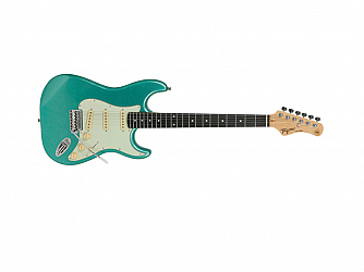 GUITARRA TAGIMA TG 500 STRATO MSG ESCALA ESCURA METALLIC SURF GREEN