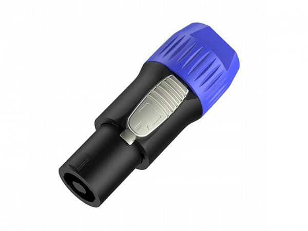 PLUG ROXTONE SPEAKON LINHA RP031 4P PRETO/AZUL