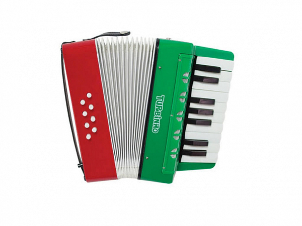 ACORDEON TURBO 104 INFANTIL VERMELHO/VERDE