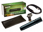 MICROFONE SHURE PGA 81 XLR DINAMICO CARDIOIDE PARA INST. DE CORDAS, SOPROS, PRATOS, E PIANO