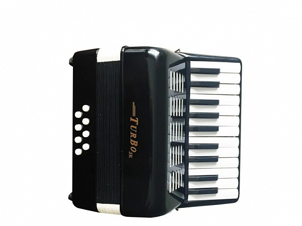 ACORDEON TURBO JUNIOR 8 BAIXOS PRETO