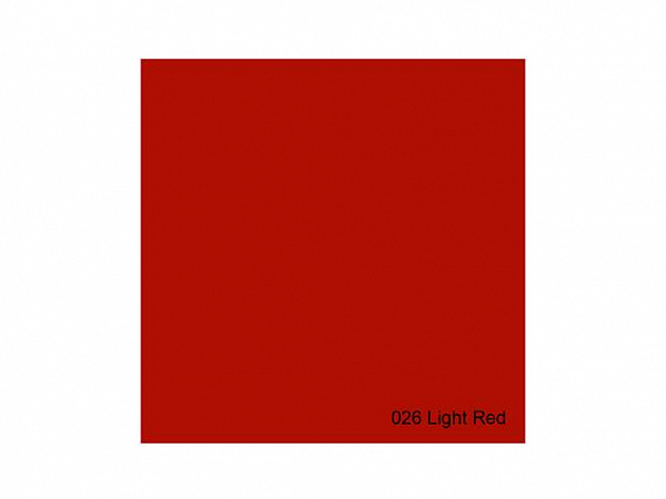 GELATINA ROSCO SUPERGEL 026 LIGHT RED