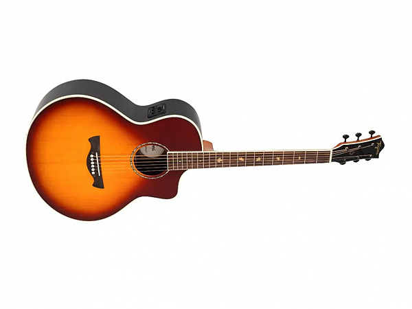 VIOLAO TAGIMA AÇO HALIFAX JUMBO BLACK WALNUT CHERRYBURST C/ BAG
