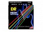 ENC BAIXO DR NEON MULTICOLOR 5 CORDAS