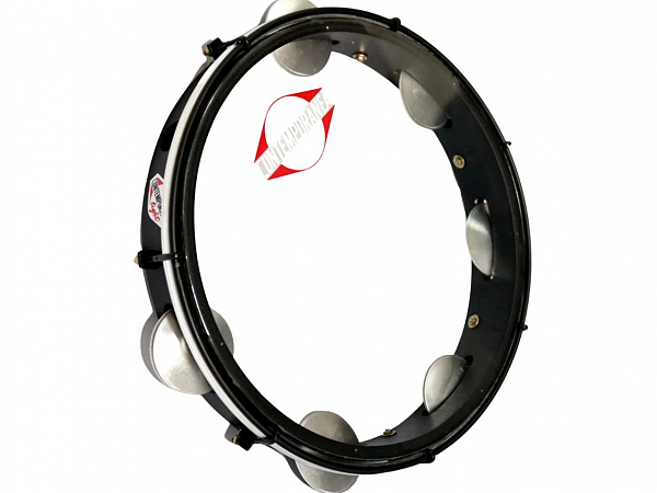 PANDEIRO CONTEMPORANEA 11 MADEIRA LIGHT 86LBK PRETO FOSCO PELE CRISTAL