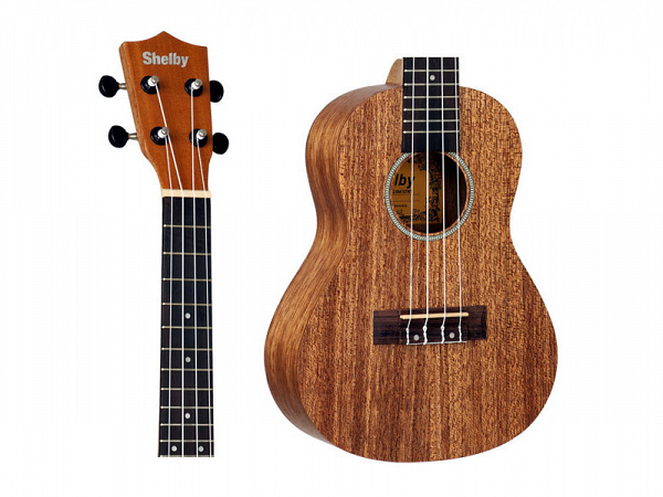 UKULELE SHELBY BY EAGLE SU23M CONCERTO MOGNO FOSCO