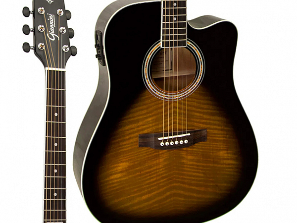 VIOLAO GIANNINI ACO FOLK GF 1D CEQ TS TABACCO SUNBURST