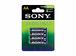 PILHA ALCALINA SONY AA B4D-BLISTER C/4