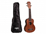 UKULELE MALIBU SOPRANO ELET NATURAL FOSCO 21-S C/CAPA