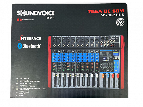 MESA SOUNDVOICE 10 CANAIS EF/EQ MS102EUX