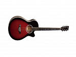 VIOLAO GIANNINI ACO ELETRICO GSF 1D CEQ BRB BROWM RED BURST