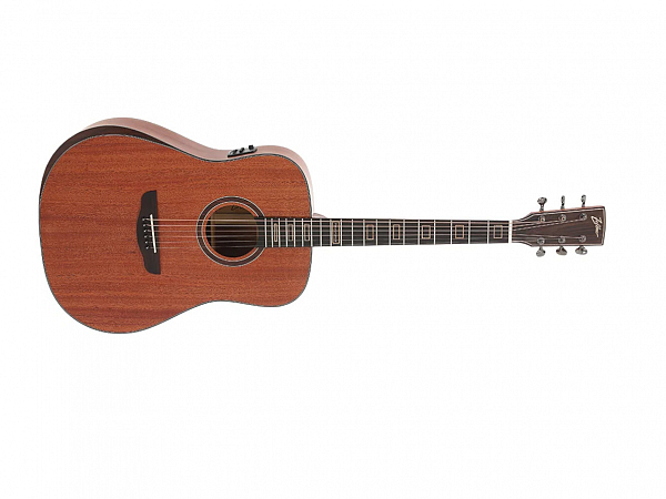 VIOLAO ZELLMER AÇO FOLK ELETRICO PROVENANCE SOLIDO MAHOGANY BRILHANTE