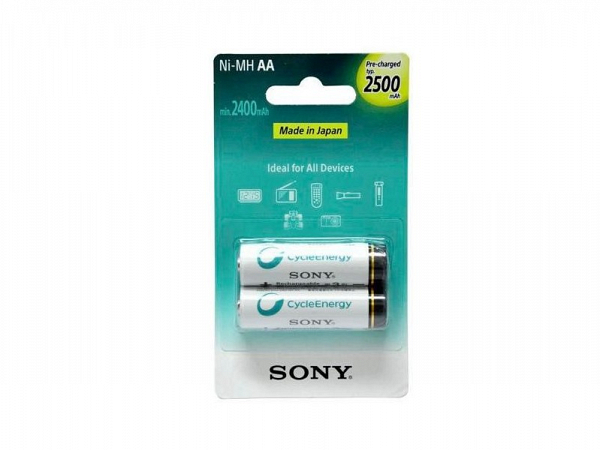 PILHA RECARREGAVEL SONY NHAAB2GN AA 250 C/2 PILHAS