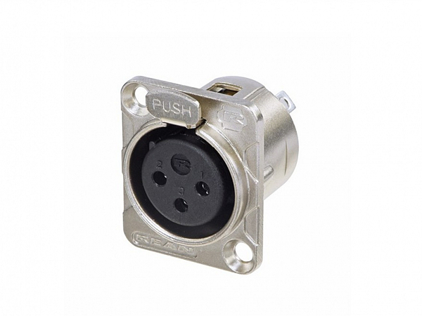 PLUG NEUTRIK REAN XLR FEMEA PAINEL RC3FDL EMBUTIDO