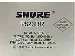 FONTE SHURE PS 23 BR BLX4 BLX88