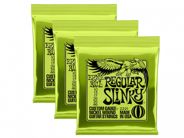 ENC GUITARRA ERNIE BALL 010 3221 PACK C/ 3