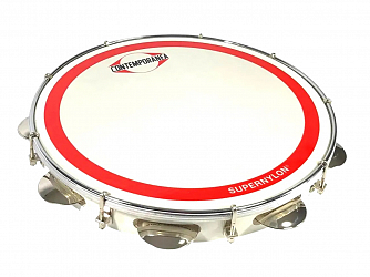 PANDEIRO CONTEMPORANEA 12 MADEIRA 40CTSSNB BRANCO PELE SUPER NYLON