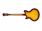 BAIXO TAGIMA EKOSONIC BASS SEMI ACUSTICO ESCALA ESCURA SUNBURT C/ CASE