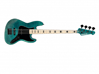 BAIXO WALDMAN JAZZ BASS 4C ATIVO GJJ 500A FBL FIESTA BLUE