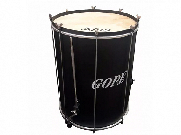 SURDO GOPE 18 TRIPE ALUMINIO/ COURO PRETO