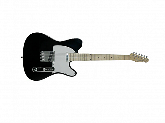 GUITARRA WALDMAN TELE GTE 100 BK PRETA ESCUDO BRANCO