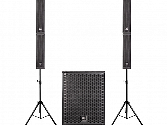 CAIXA K AUDIO SISTEMA  AMPLIFICADO LS12.4A SUB + LS12.4 400WTS