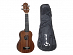 UKULELE GIANNINI GUK 21 WS SAPELE SOPRANO ACUSTICO C/ BAG