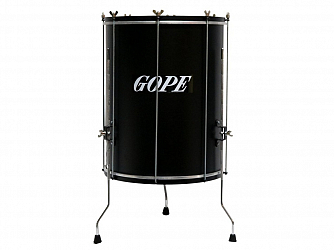 SURDO GOPE 18 ALUMINIO C/ TRIPE PRETO PELE COURO
