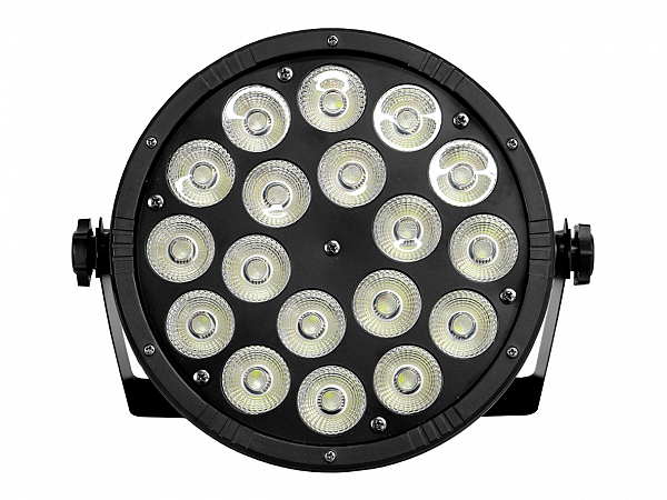REFLETOR PAR LED HB-108SL SLIM RGBWAUV 18X9W 6IN1
