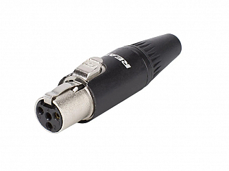 PLUG NEUTRIK REAN MINI XLR FEMEA RT4FC-B - 4 PINOS