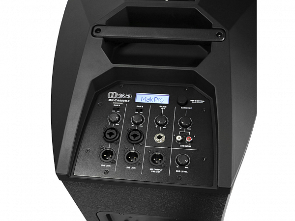 CAIXA MAKPRO SISTEMA AMPLIFICADO MK CA600MX ARRAY SYSTEM + MIXER INTEGRADO DE 4 CANAIS