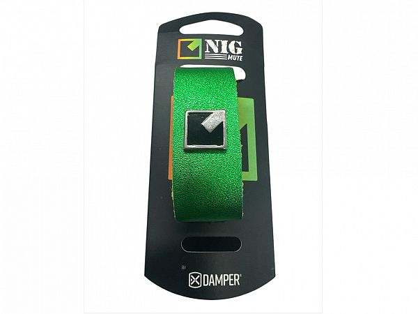 ABAFADOR DE CORDA NIG DAMPER MEDIO NDM-VD COURO VERDE FRETWRAP