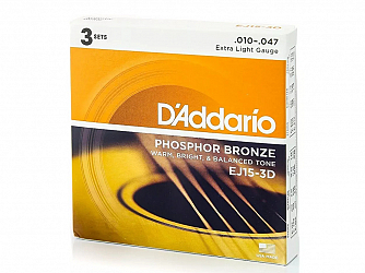 ENC VIOLAO ACO D ADDARIO 010 EJ15 