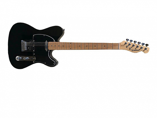 GUITARRA WALDMAN TELE GTE 100 BBK PRETA ESCUDO PRETO