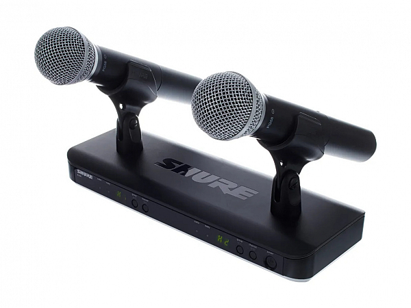 MICROFONE SEM FIO SHURE MAO DUPLO BLX288BR/PG58 - M15