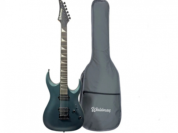 GUITARRA WALDMAN SUPER STRATO EXTRAVAGANZA WGAR441X GMS GUN METAL SPARKLE C / BAG
